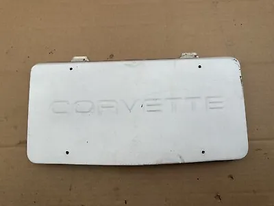 84-90 Corvette C4 Front License Plate Filler White 14049269 • $79.98