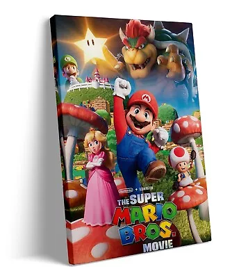 The Super Mario Bros. Movie Mushroom Kingdom Key Art Wall Poster Print Wall Art • $19.99