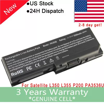 Battery For TOSHIBA Satellite PA3536U-1BRS 1BAS L350 L355 L355D P200 P205 P205D • $17.99