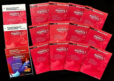 ALGEBRA 1 CONCEPT & SKILLS - COMPLETE SET (Resources 1-12) + 3 Additional Books • $209.99