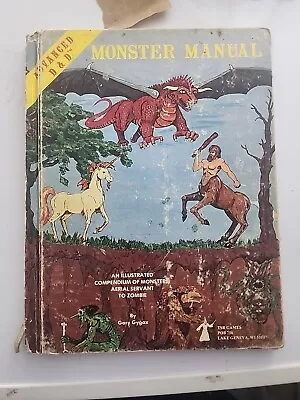 Advanced Dungeons & Dragons Monster Manual 4th Edition 1979 Gygax TSR Games • $35