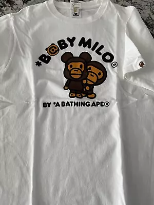 100% Authentic A Bathing Ape Bearbrick X Baby Milo T Shirt Size M • $199.99