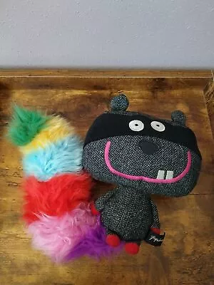 Paperchase Pet Chopz Knit Racoon Rainbow Tail Stuffed Plush • $9