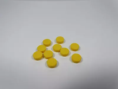 LEGO Lot Of 10 Yellow Round 1x1 Smooth Tiles Plates M0 • $1.28