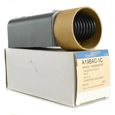 JOHNSON CONTROLS A19BAC-1C Space Thermostat 30/110 Style 3 A19BAC A28AA • $124.22