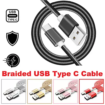 Braided USB Type C Charger Cable Fast Charging Lead Data Cord For Samsung AUS • $7.99