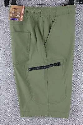 Weatherproof Vintage Youth Shorts Utility Pocket Cargo Stretch Green Size M  L • $15.99