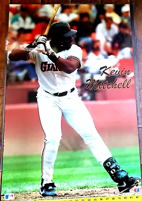 Vintage 1989 Kevin Mitchell Poster - Making Waves - San Francisco Giants • $15.95