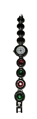 Moulin Womens Emerald And Ruby Band Watch • $17.99