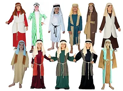 Child Shepherd Fancy Dress Costume Christmas Joseph Innkeeper Nativity Kids • £10.99