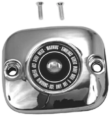 $16.14 • Buy Chrome Front Brake Master Cylinder Cover For Harley XL Touring Softail Dyna 96+