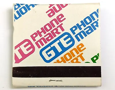 Vtg Matchbook GTE Phone Mart Telephone Mall Store Ad Colorful 80s UNSTRUCK FULL • $10