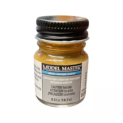 NEW! Model Master Acrylic Brass Paint 4672 0.5 FL OZ • $5.09