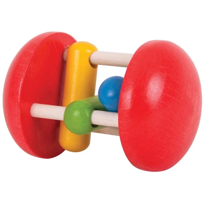 Bigjigs Baby Rainbow Roller Rolling Rattle - Suitable From Birth • £6.25