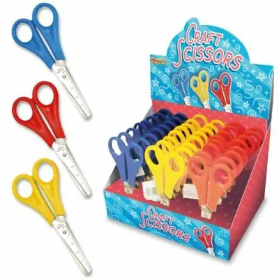 £2.49 • Buy Children's Safety Scissors School Kids Right & Left Handed Craft Plastic Handle