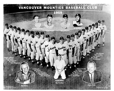 1959 BROOKS ROBINSON ORIOLES LEGEND WITH VANCOUVER MOUNTIES 8x10 • $4.94