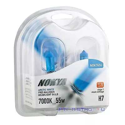 Nokya H7 Arctic White S1 55W Pro Halogen Headlight Fog Light Bulb NOK7416 1 Pair • $15.99