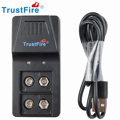 TrustFire 9VBC01 USB Charger For Rechargeable 9v Lithium Li-ion Ni-MH Battery UK • £11.99