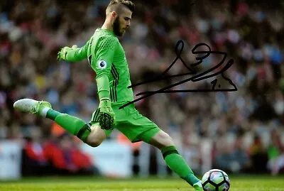 David De Gea Signed 6x4 Photo Manchester United Spain Goalkeeper Autograph + COA • £19.99