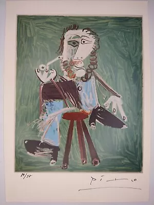 Pablo Picasso COA Vintage Signed Art Print On Paper Limited Edition Signed • $79.95