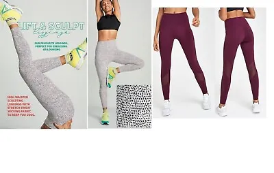 Womens NEXT Sculpting Sport Leggings High Waist Active Running Yoga Gym Fitness • £9.99