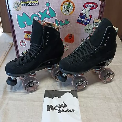 New Moxi Lolly Black Roller Skates Size 6 Medium With Box • $249.99