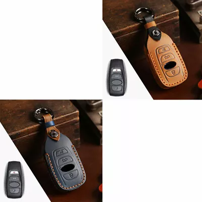 Premium Leather Car Key Fob Case Cover For Subaru Outback Forester BRZ WRX XV • $15.85