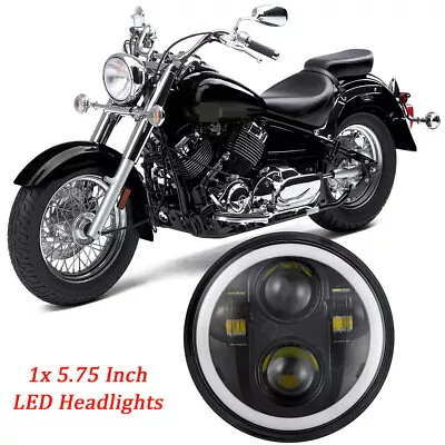 5-3/4 5.75 Inch LED Headlight Sealed Headlamp For Yamaha V-Star XVS 650 950 1100 • $46.29