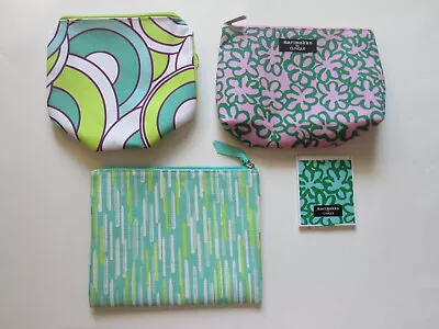 Lot Of 3 Clinique Make Up Bags UNUSED Marimekko Green Lime Geometric Mirror • $9.99