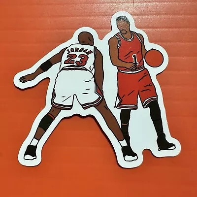 Michael Jordan Derrick Rose Chicago Bulls NBA Basketball Decal Sticker HOF • $1.35