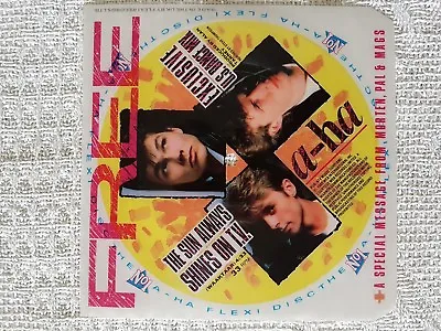 A-HA 7in Flexi Disc Of The Sun Always Shines On Tv  • $62.17