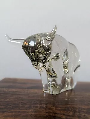 Roberto Moretti Art Glass Figure Bull • $250