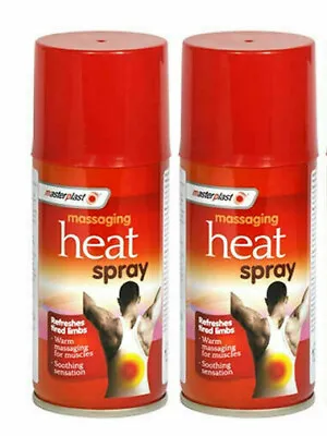 2pc Deep Heat Warm Hot Massaging Spray Instant Muscle Injury Back Pain Relief  • £6.99