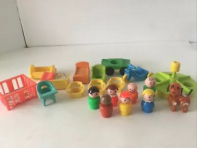 Vintage Fisher Price Little People Pieces Lot Of 20 • $26.99