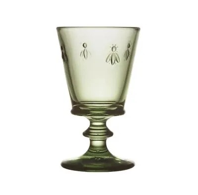 La Rochere Set Of 2 Bee Olive Green Wine Glasses • £22.95