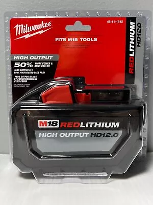 Milwaukee M18 High Output Lithium Ion Battery (48-11-1812) HD 12.0 1PCS • $139