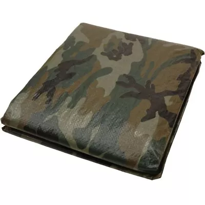 8' X 10' Camouflage Tarp For Hunt Camp Outdoor Equipment And Storage Covers • $14.61