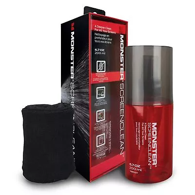 Monster 6.7 Oz. Spray Electronic Device Screen Cleaner Kit W/ Microfiber Cloth • $38.14