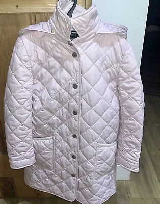 Ralph Lauren Polo Girls Quilted Pink Jacket Coat Medium 8-10 Years • £30