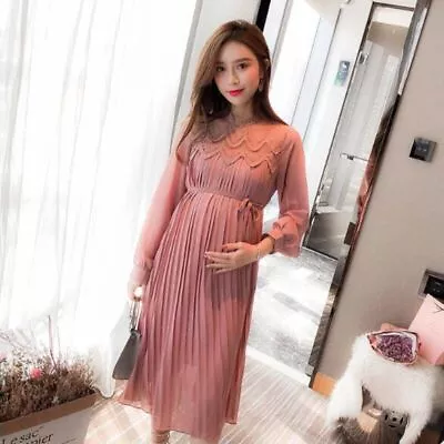 Chiffon Dresses Maternity Clothes Pregnant Women Dresses Pregnancy Dress • $41.36