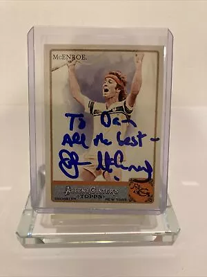 $59.99 • Buy John McEnroe Auto 2011 Topps Allen & Ginter Tennis Autograph Rare !!