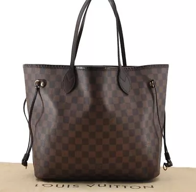 Authentic Louis Vuitton Damier Neverfull MM Shoulder Tote Bag N51105 LV 4625I • $1497.34