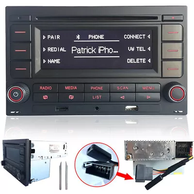 Car Radio RCN210 CD Player USB MP3 AUX Bluetooth For VW Golf MK4 Passat B5 Polo  • $139.99