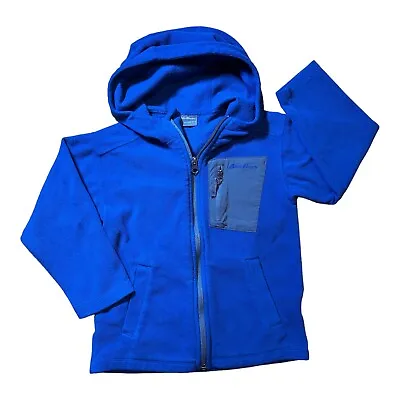 Eddie Bauer Hoodie Fleece Blue XXS 3t 4t Full Zip • $6.30