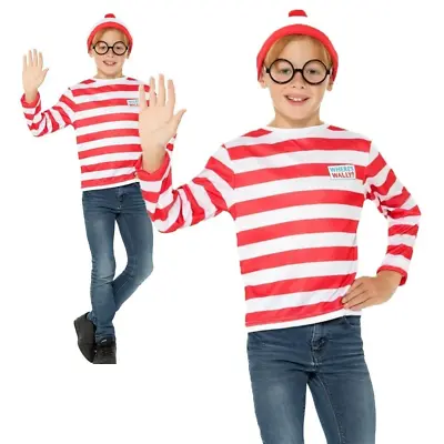 Kids Wheres Wally Instant Kit Book Week Boys Girls Fancy Dress Costume Child New • $59.87