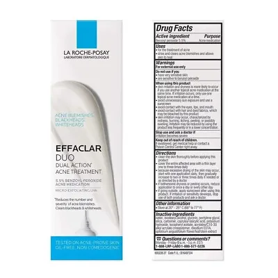 La Roche-Posay Effaclar Duo Acne Treatment 0.7 Oz Exp. 10/2024 • $12.99