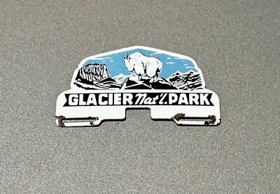 Vintage Glacier Park Ram Porcelain Sign Car Gas Oil Truck • $79.99