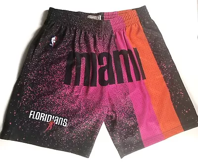 Miami Heat Floridians Mitchell & Ness Swingman Jersey Shorts Mens XL • $52