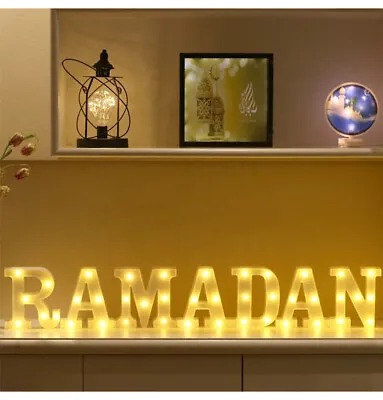 Islamic Holiday Decor | Ramadan Marquee LED Letter Lights - Gold • $83.98