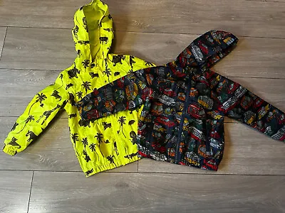 2 X Boys Windbreaker Rain Jackets Coats - Age 2-3 TU George Next Zara Boden M&S • £2.99